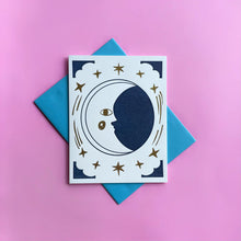 La Lune with Foil Letterpress Greeting Card