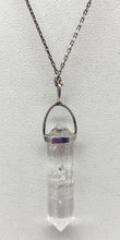 Vintage Quartz Point Sterling Silver Necklace