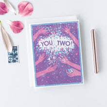 You Two! Confetti Letterpress Printed Card