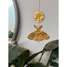 Moon and Moth Handmade Embossed Talisman