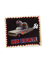 No Fear Glitter Sticker