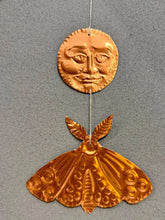Moon and Moth Handmade Embossed Talisman
