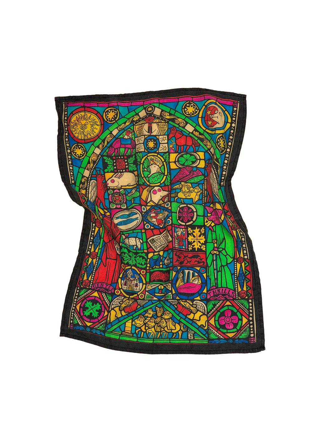 Stained Glass Tea Towel