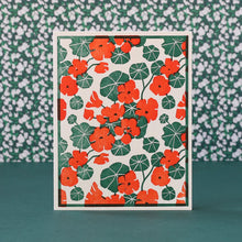 Nasturtiums (Red) Letterpress Card