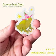 Flower Hat Frog Sticker