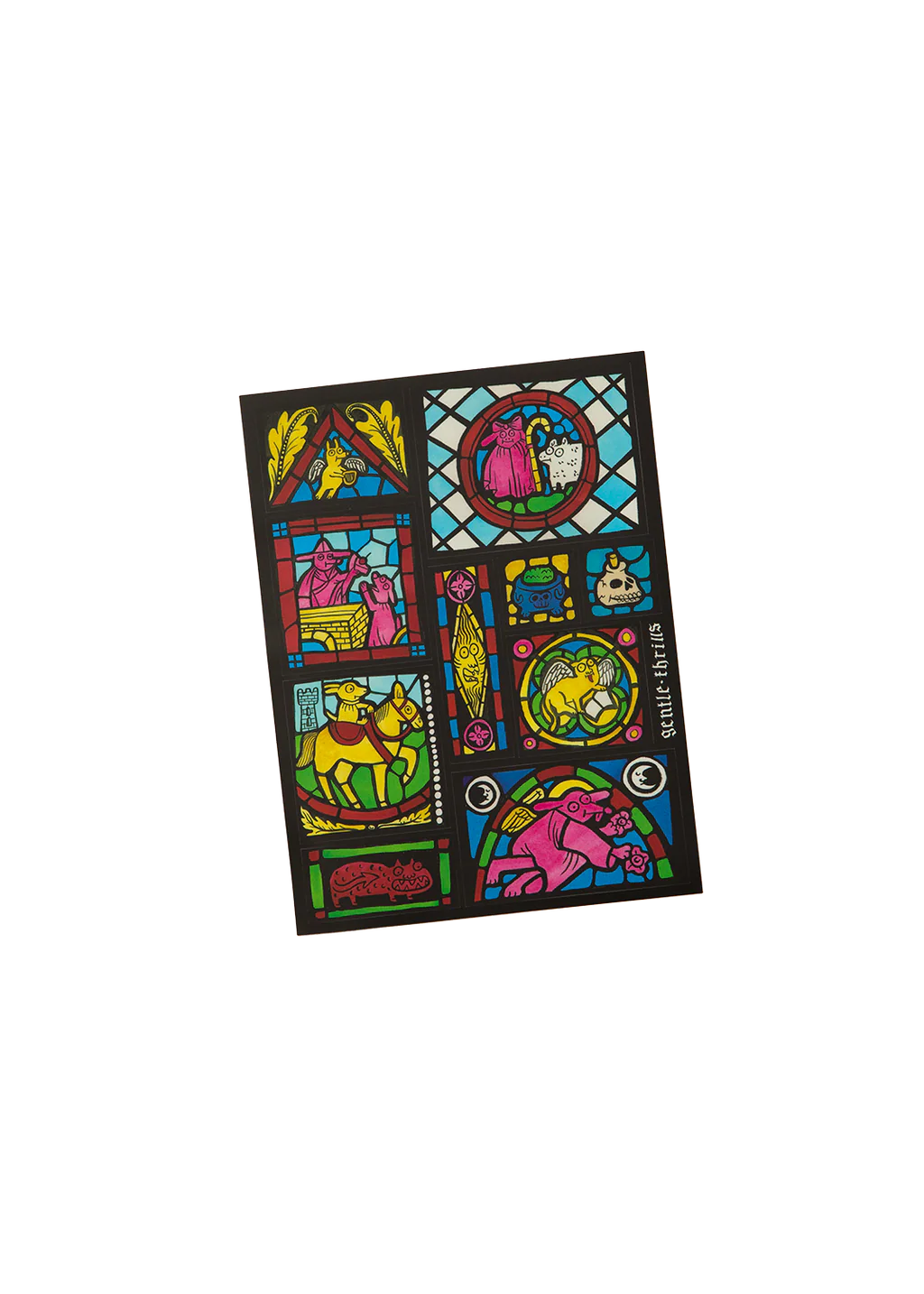 Stained Glass Designs Sticker Sheet