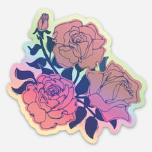 Roses Holographic Sticker