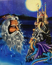 Vintage Merlin's Vision Wizard Framed Print