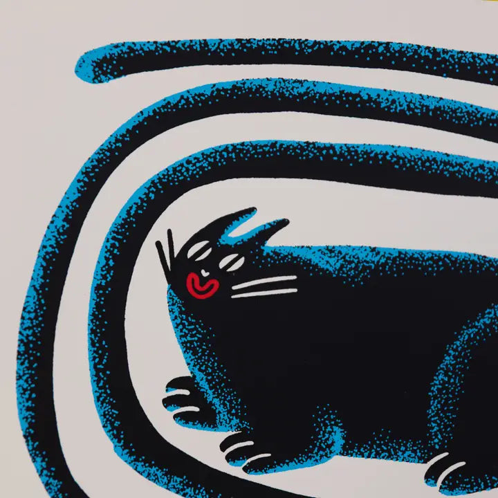 Hypno Cat Screenprint