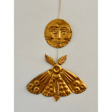 Moon and Moth Handmade Embossed Talisman