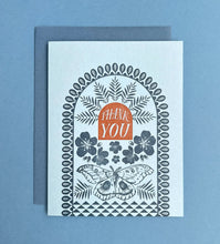 Moth Pattern Thank You card