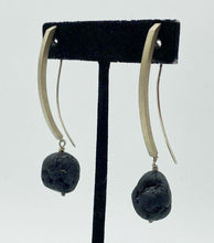 Lava Rock Sterling Silver Earrings