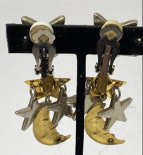 Vintage La Contessa Moon and Stars Earrings