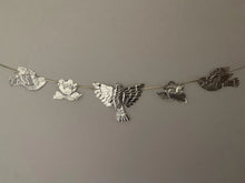 Embossed Tin Flying Bird Foil Garland Bunting