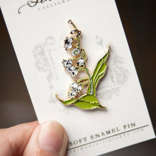 Lily of the Valley Gold Soft Enamel Pin