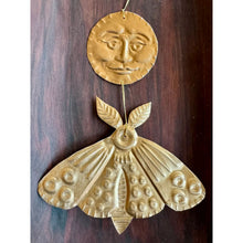 Moon and Moth Handmade Embossed Talisman