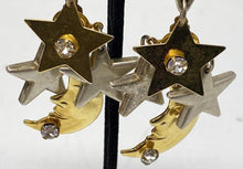 Vintage La Contessa Moon and Stars Earrings
