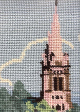 Vintage Alice Godkin "Chester Cathedral" Needlepoint Framed