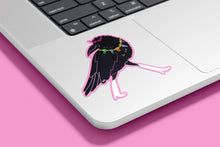 Crow with Necklace of Trinkets Sticker