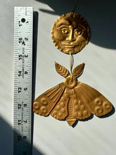 Moon and Moth Handmade Embossed Talisman
