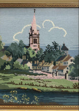 Vintage Alice Godkin "Chester Cathedral" Needlepoint Framed