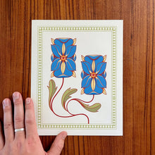 Mystic Flora Print - Blue