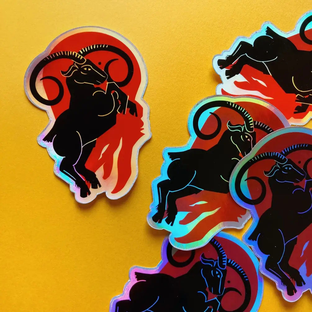 Zodiac Holographic Vinyl Stickers