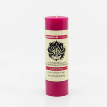 Goddess Rose Geranium + Sage Pillar Candle