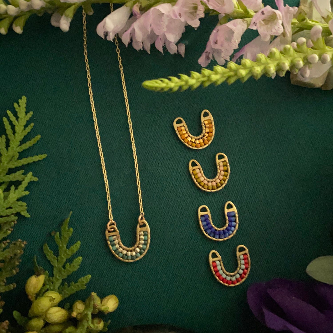 Rainbow Necklace-Blue