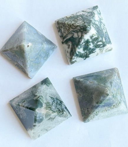 Moss Agate Pyramid