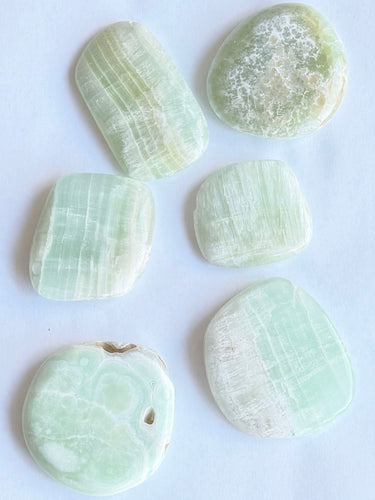 Pistachio Calcite palmstone