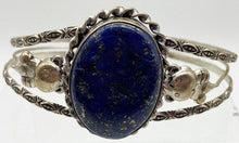 Vintage lapis cuff bracelet