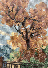 Vintage Sailboat Needlepoint Framed
