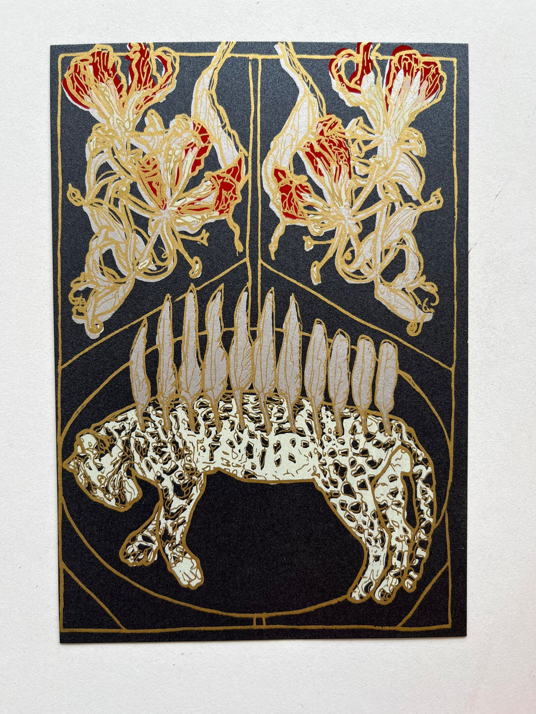 10 of Feathers postcard