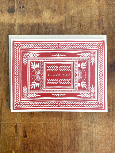 I Love You Greeting Card