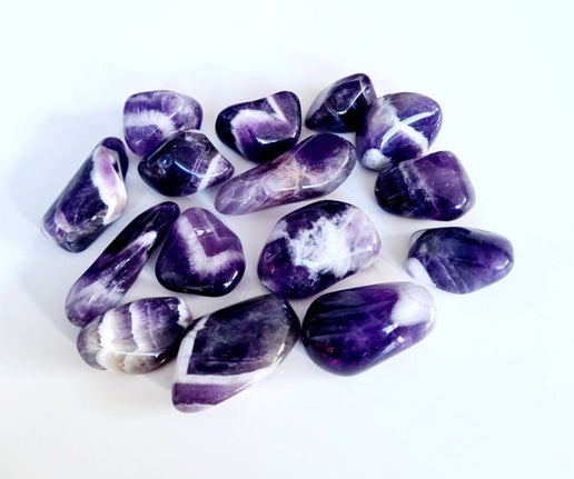 Chevron Amethyst tumbled