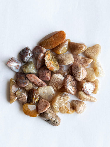 Pink Moss Agate tumbled