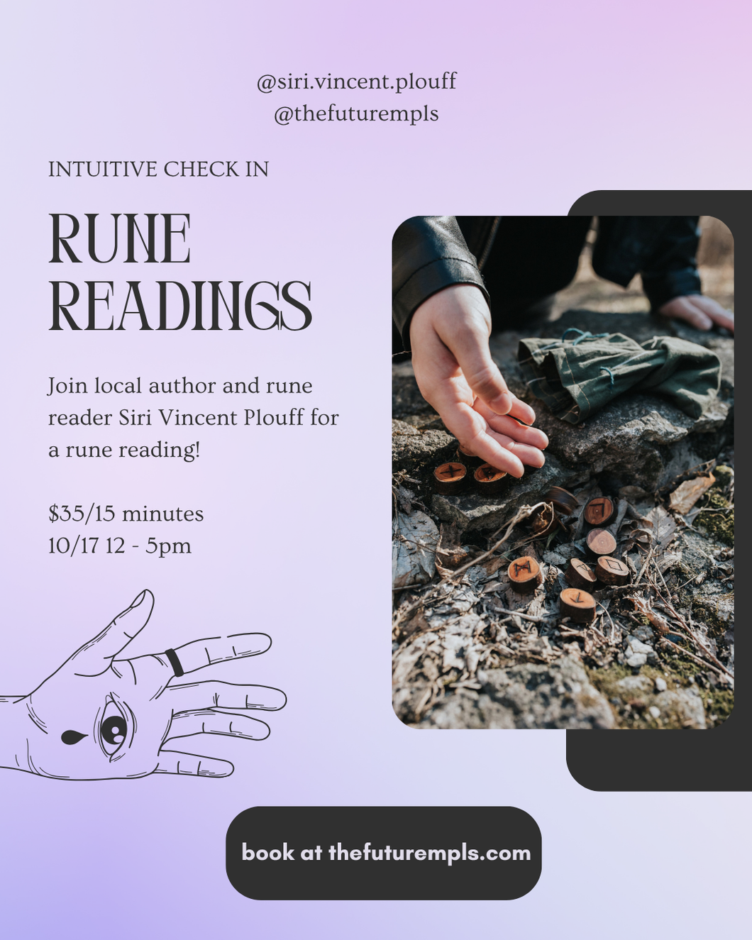October 17: Rune Readings with Siri Vincent Plouff