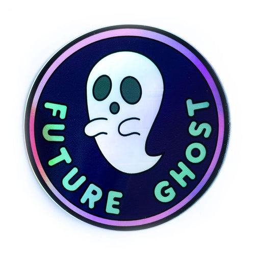 Future Ghost Holographic Sticker