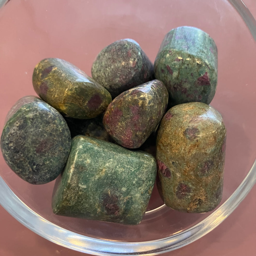 Ruby in Fuchsite Tumble