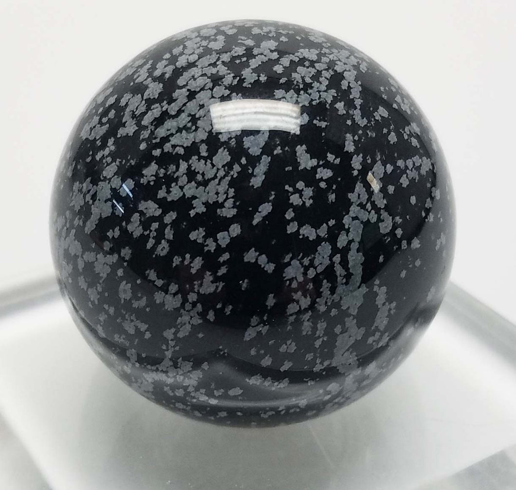 Snowflake Obsidian Sphere