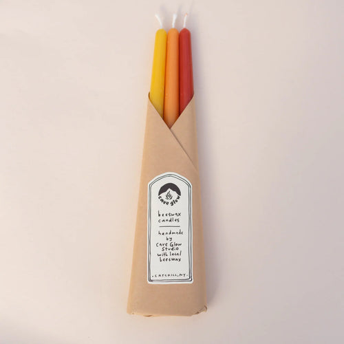Sunrise Beeswax Taper Set