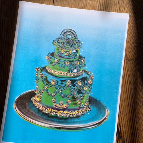 Gremlin Chrome Cake riso print
