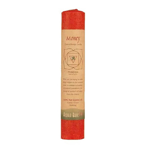 Money Red Chakra Pillar Candle