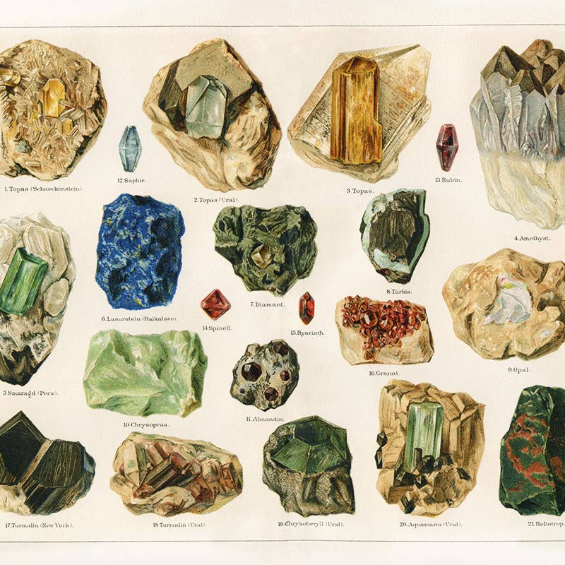 Antique Minerals Print