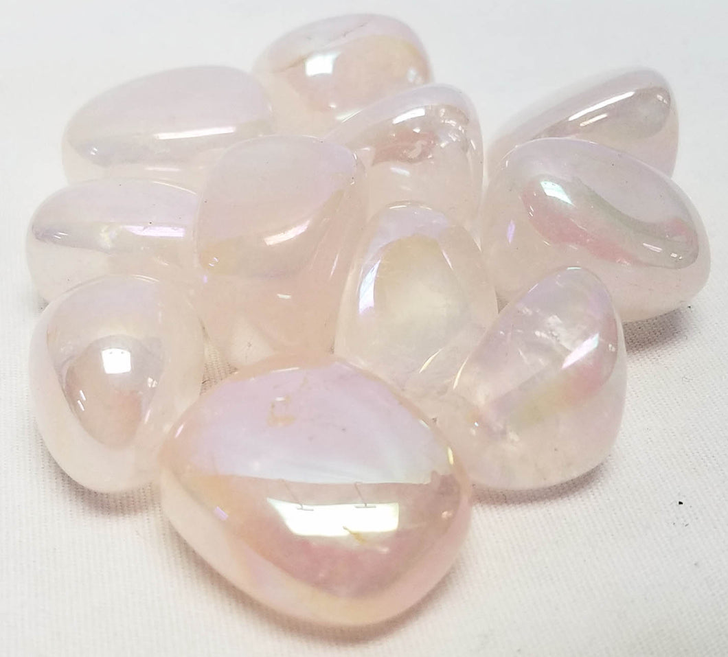 Angel Aura Rose Quartz tumbled