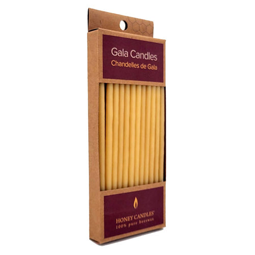 Natural Beeswax Gala Candles