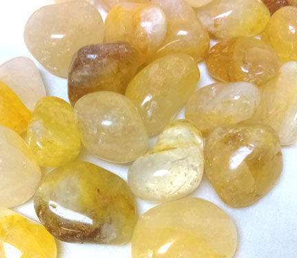 Yellow Quartz Tumbled