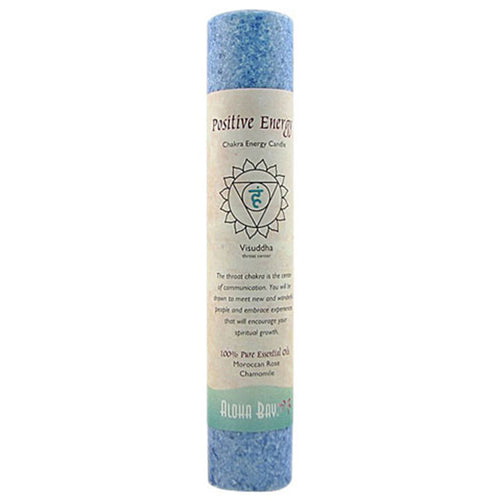 Positive Energy Blue Chakra Pillar Candle