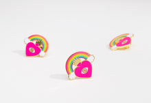 Rainbow Heart Tarot Hard Enamel Pin